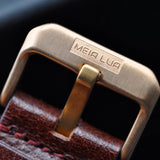 BOREAL MOONRISE | Bronze Gold Case - Burgundy Leather