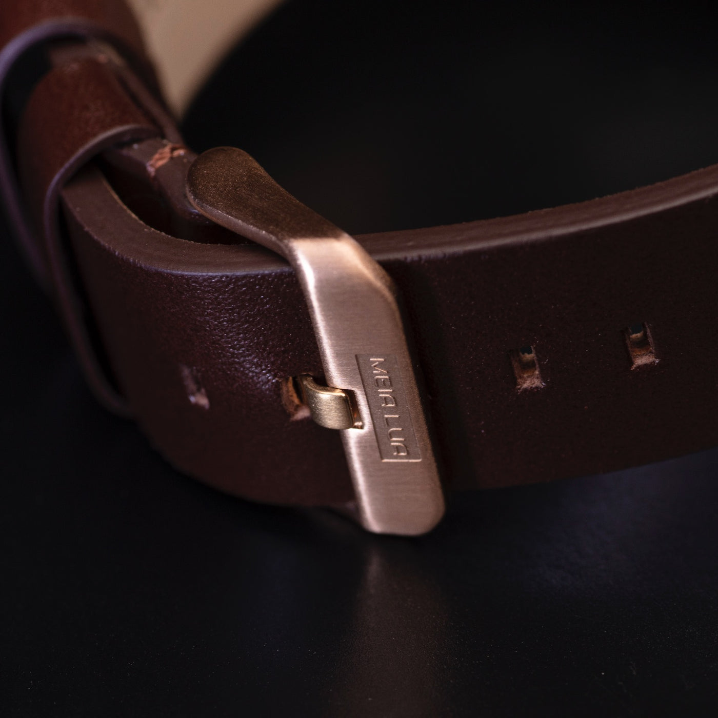 BOREAL MOONRISE | Bronze Gold Case / Cocoa Leather | MEIA LUA