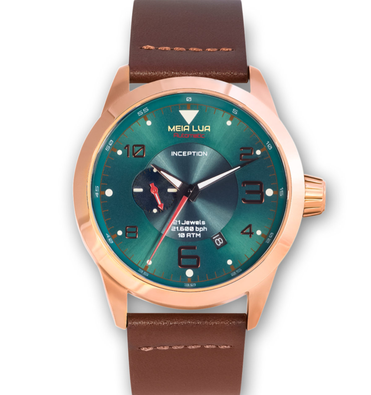 BOREAL MOONRISE | Bronze Gold Case / Cocoa Leather | MEIA LUA